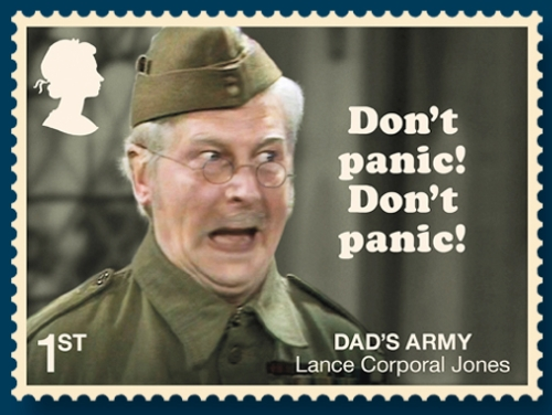 Don't panic Cpl Jones stamp